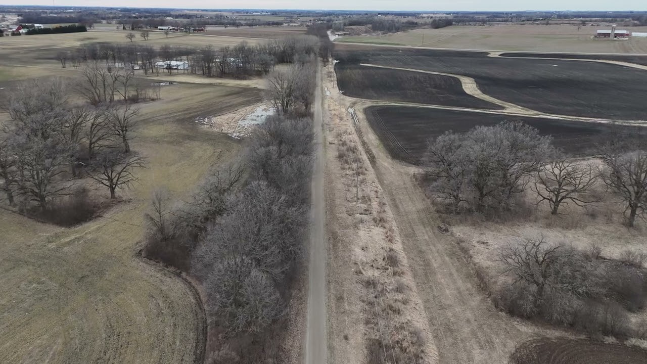The Wiouwash Trail, WI, North from Highway 45 to Brooks Rd., via drone, 4K.
