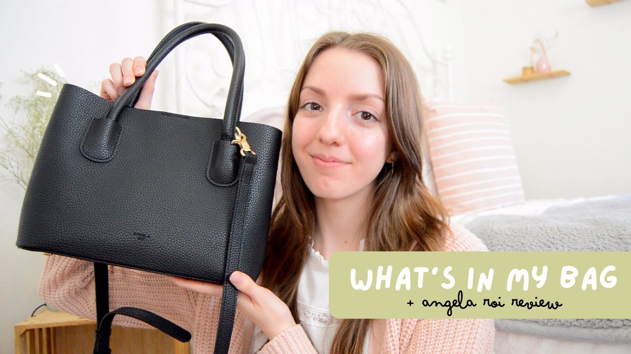 WHAT'S IN MY VEGAN BAG: angela roi cher mini review + sustainable on-the-go essentials!