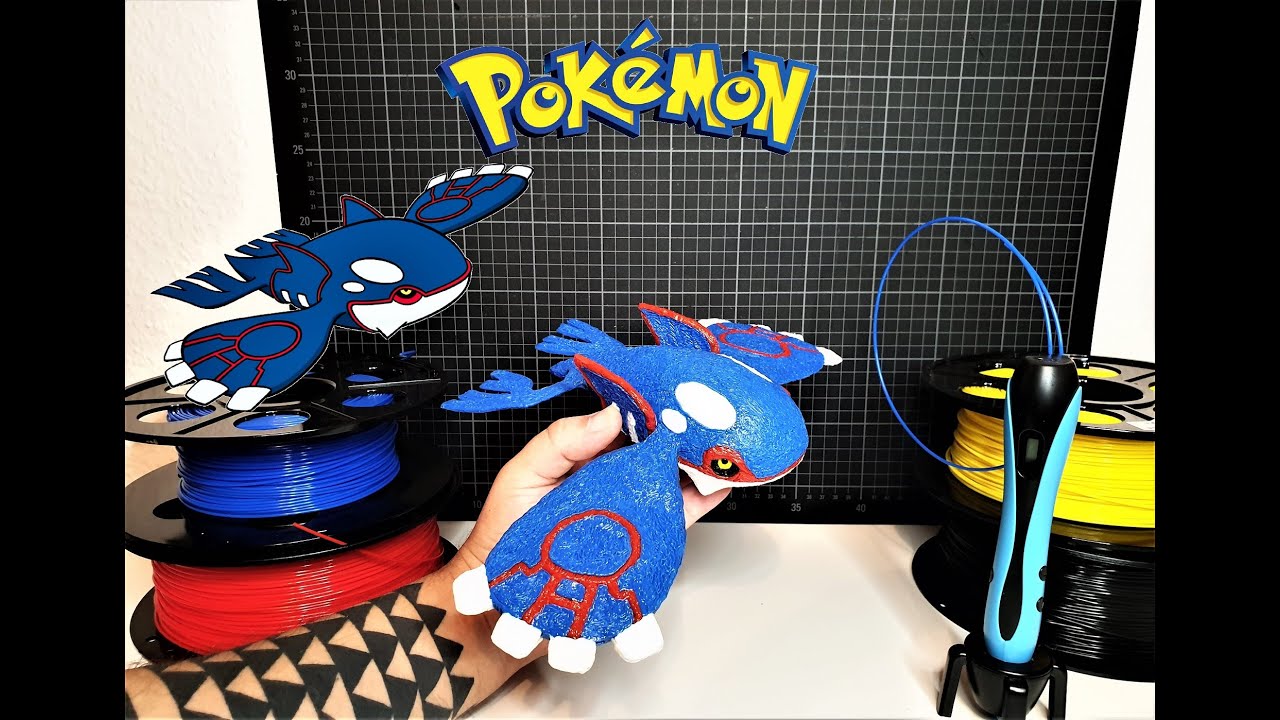 Pokémon 3D Figure KYOGRE | Made with 3D Pen