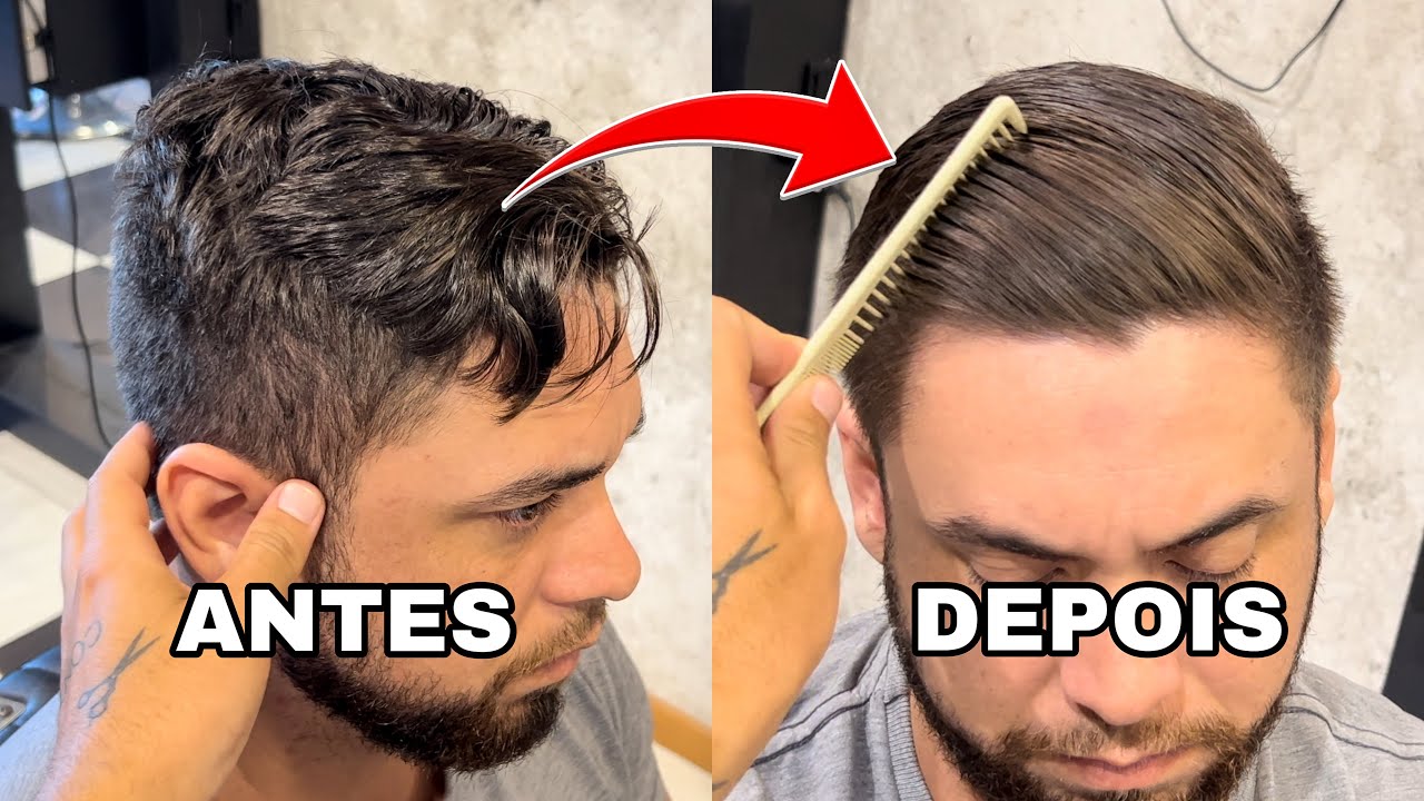 APRENDA COMO tirar ONDULAÇÃO do cabelo masculino com SELAGEM TÉRMICA!!