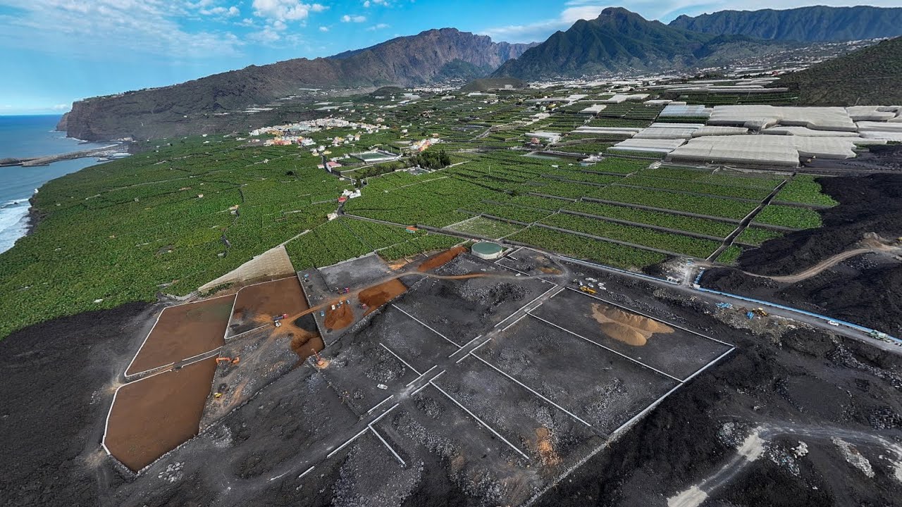 La reconstrucción en La Palma tras más de 2 años años de la catástrofe volcánica, a vista de dron
