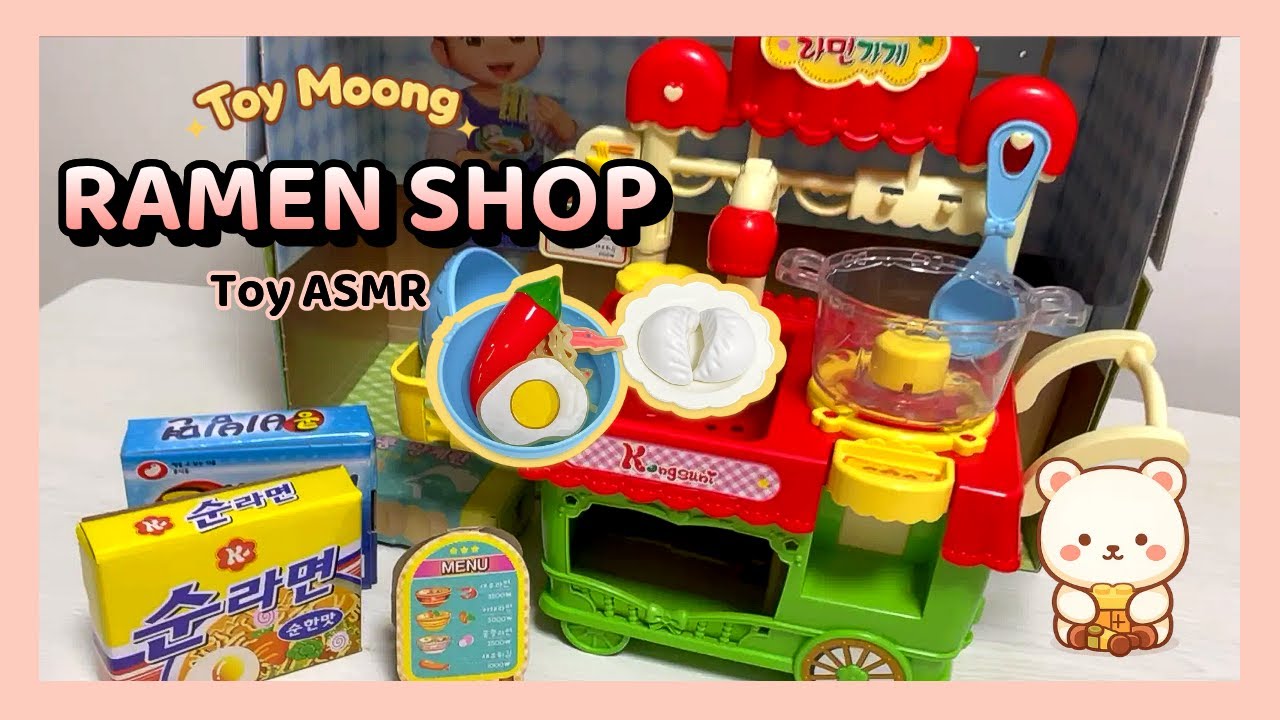 [🍜 Toy ASMR 🍜] Ramen Shop Playset ASMR | Satisfying with Unboxing & Cooking Sounds