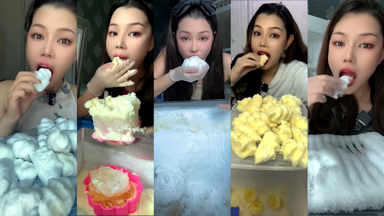 ASMR her ice eating only bites part 7