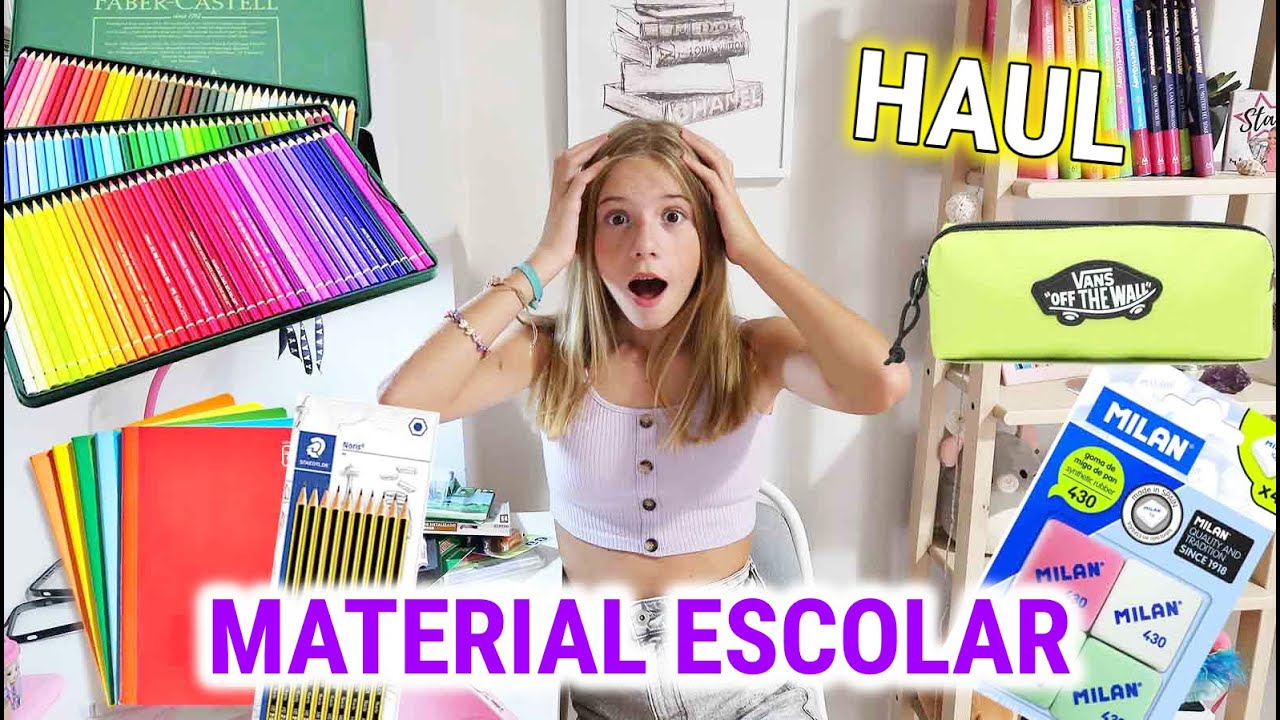 SUPER HAUL MATERIAL ESCOLAR PARA LA VUELTA AL INSTITUTO DE DANIELA GO