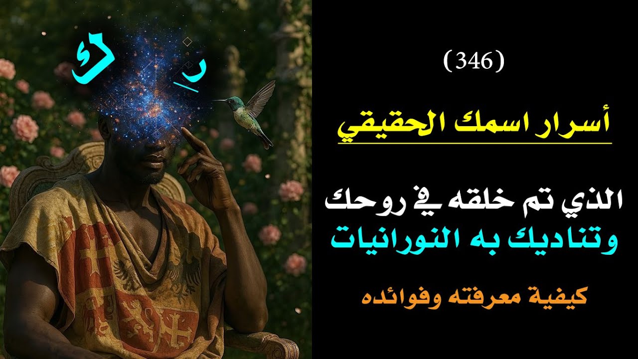 أسرار اسمك الروحي الحقيقي الذي خلقك به الله والذي تناديك به النورانيات  | درس 346🗝️ 👑