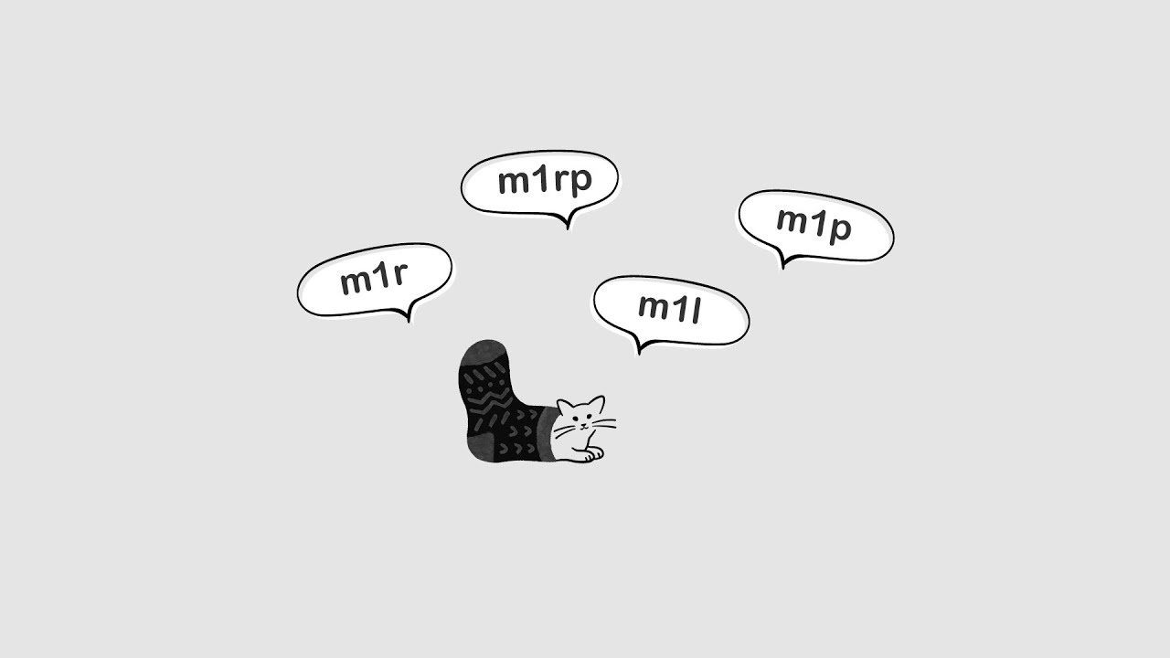 [Yucca] m1l, m1r, m1p, m1rp (How to make one stitch) ねじり増目