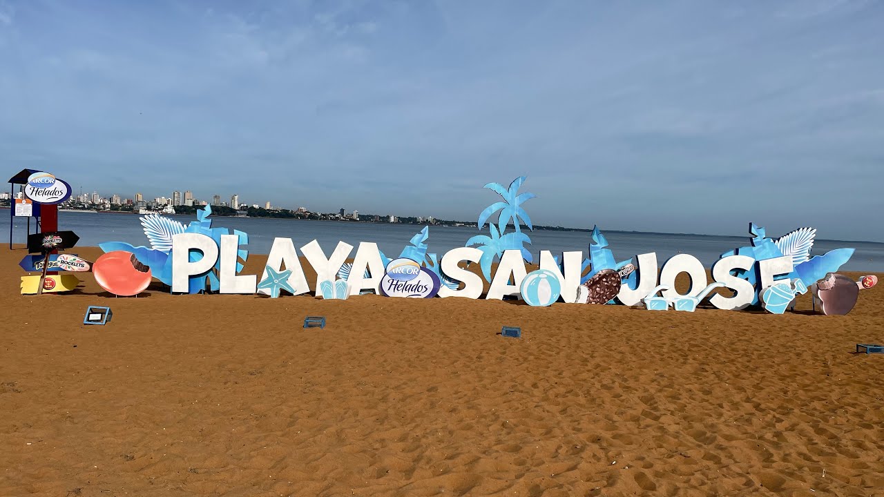 PRAIAS E PONTOS TURÍSTICOS DA CIDADE DE ENCARNACION PARAGUAI 🇵🇾 E CONHECEMOS CASAL DO RGS