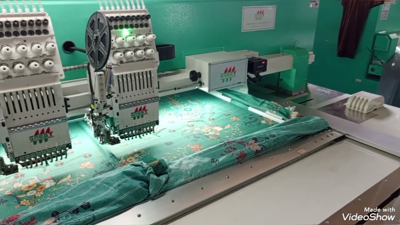 Embroidery work Embroidery machine