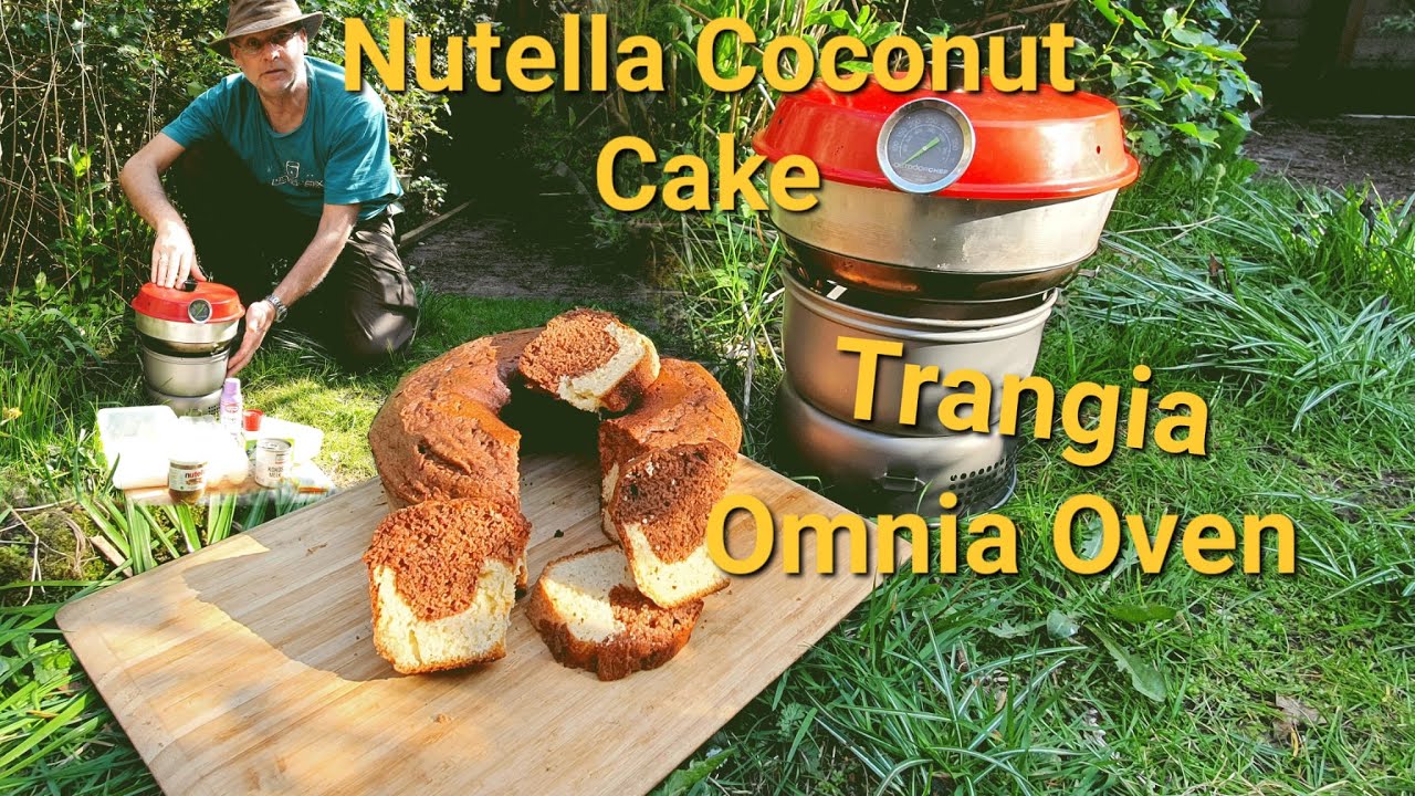 Omnia oven: Nutella-Coconut Cake, Trangia storm cooker outdoor cooking bushcraft camping survival