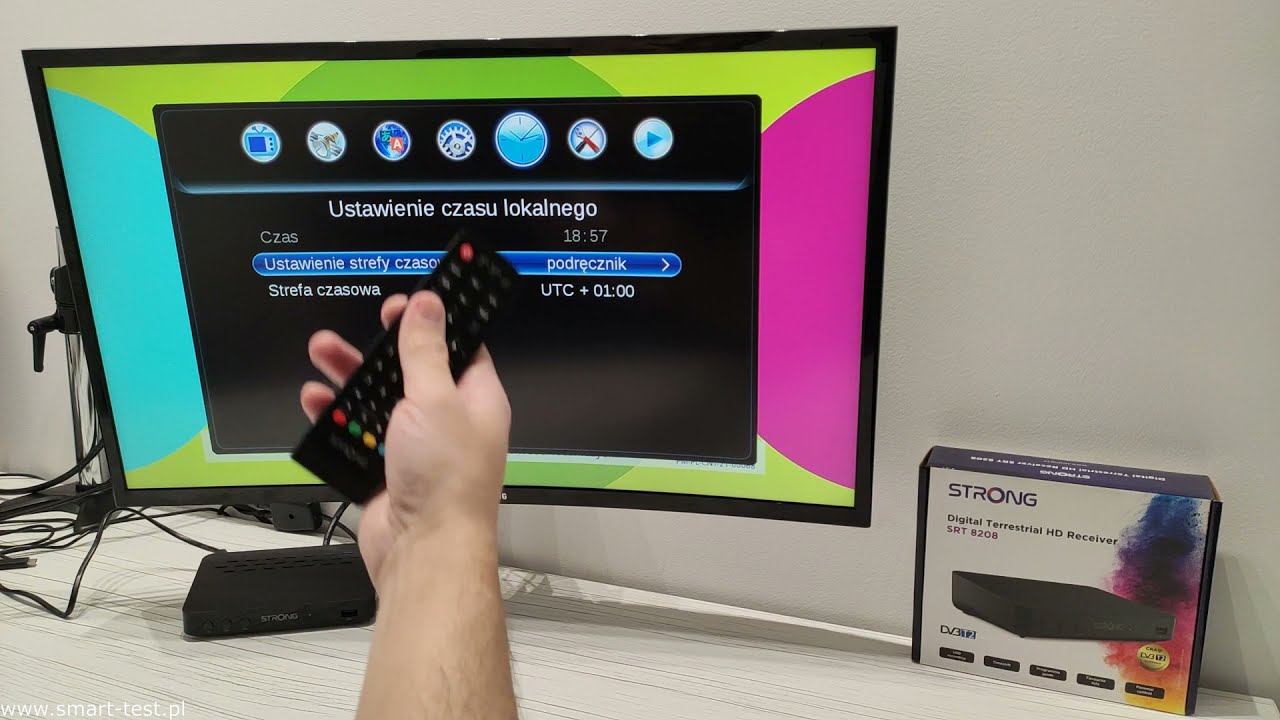 Tuner DVB-T2 Strong SRT 8208 - recenzja tunera DVB-T2 z H.265 HEVC