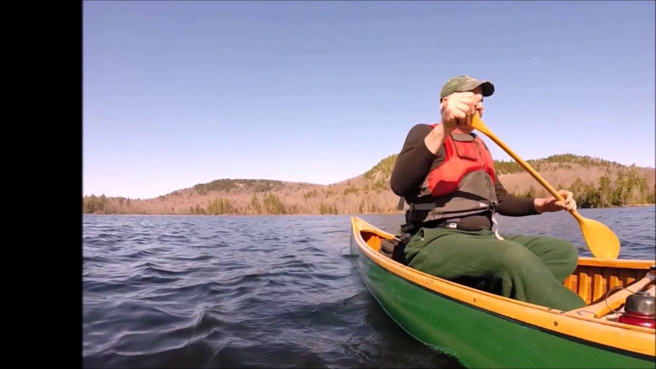 April solo canoe trip to Lows Lake, NY Adk's