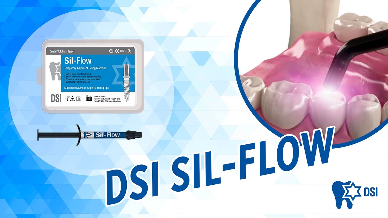 DSI Sil-Flow - Временный уплотнительный материал. Герметик для абатмента.