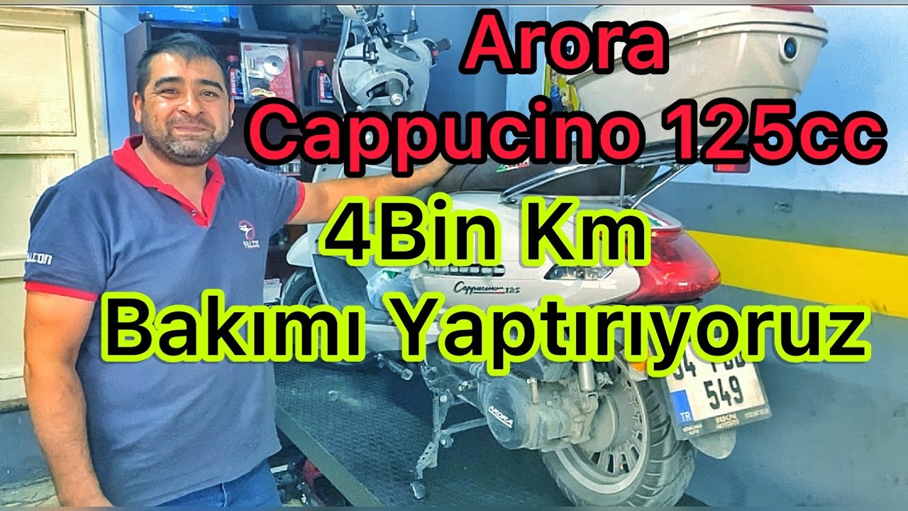 Arora Cappucino 125cc Motorumuza 4 Bin Km Bakımı Yaptırıyoruz | Ustamız işin Ehli