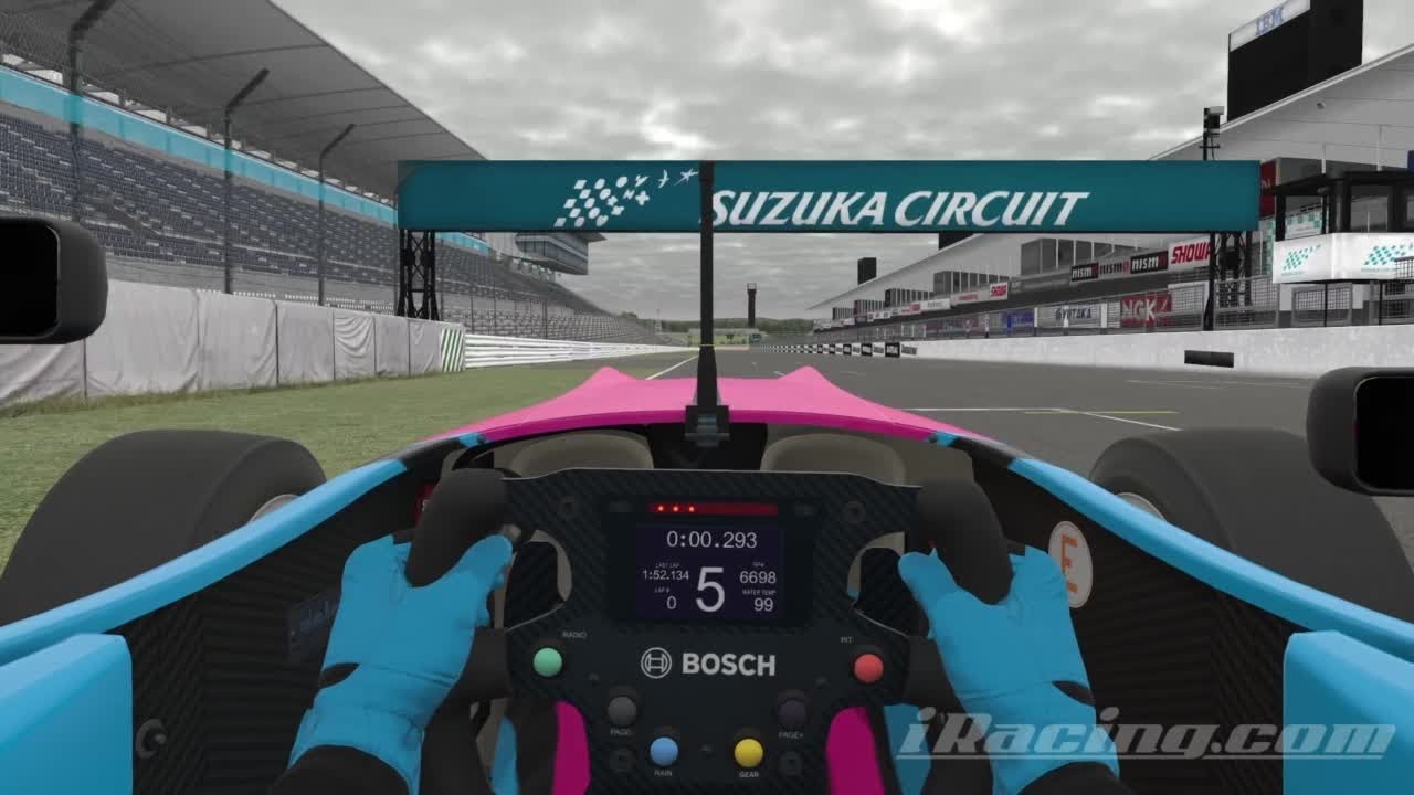 iRacing Suzuka International Racing Course - Grand Prix F3 Dallara Track Guide (Hotlap + Telemetry)