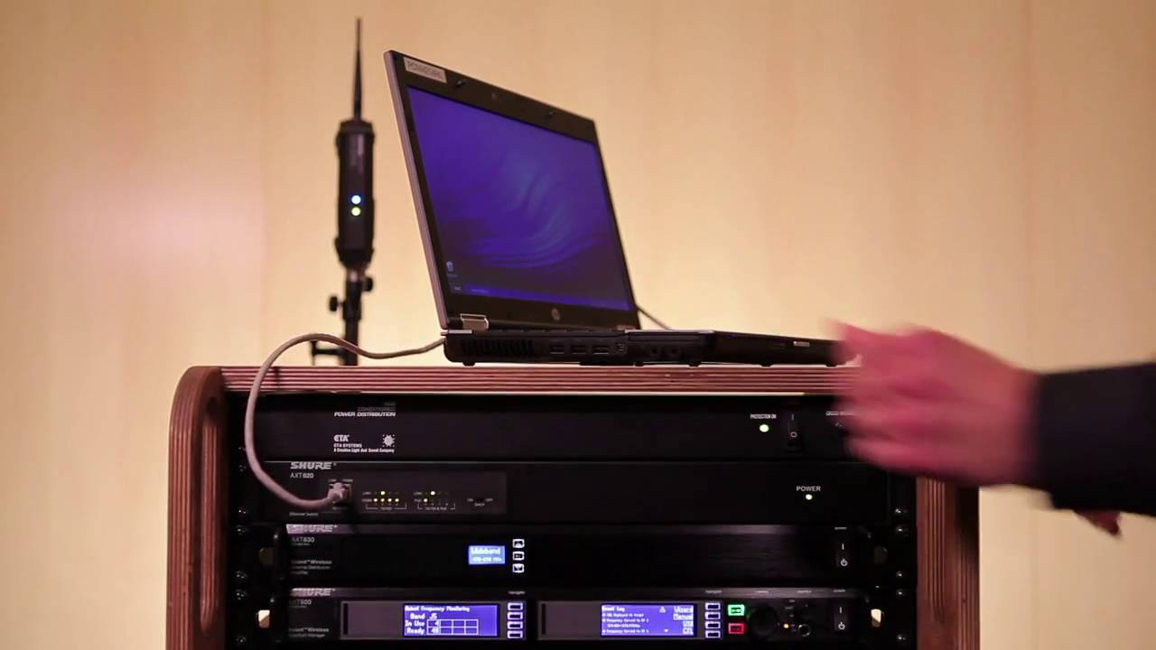 Shure Axient Setup 02 -  Network Configuration