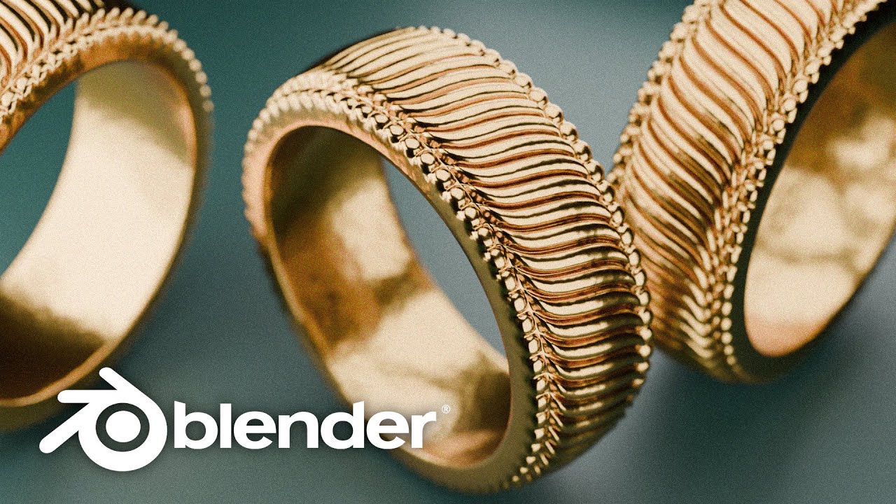 Обучающее видео Blender: Мужское кольцо | EASY для начинающих