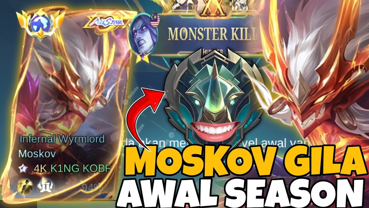 MATCH KERAS MELAWAN HERO BARU🔥MOSKOV MENGGILA DI AWAL SEASON!!#mlbb 