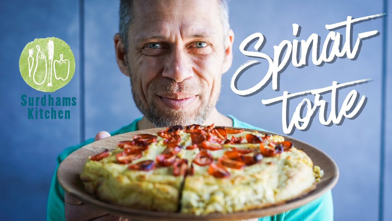 Spinattorte   Rezept vom veganen Pfannkuchen zur tollen Spinattorte