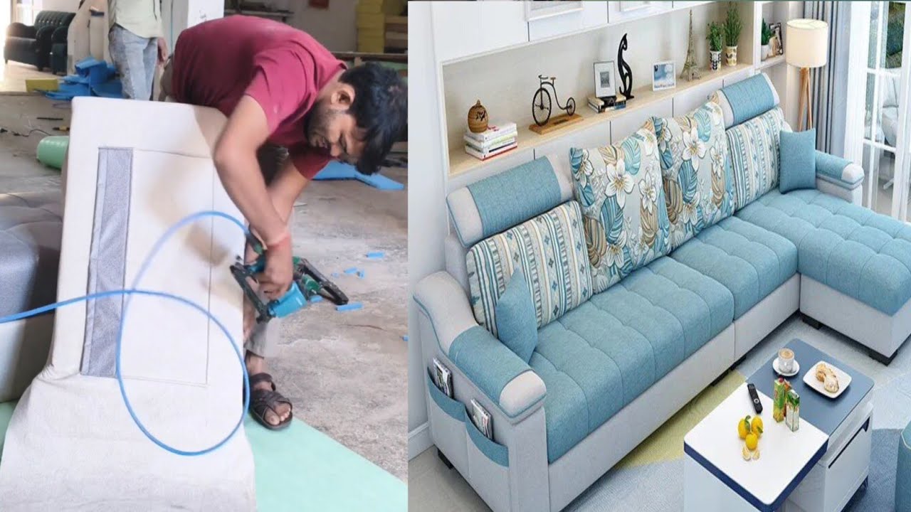 How to make l shape sofa for ||Krishna sofa furniture tutorial|| #furniture  #2025 #vairalvideo 