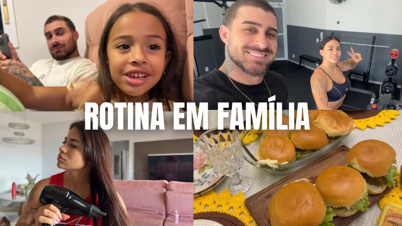 Noite do hambúrguer com amigos/ Rotina em família | Gabi Magsan