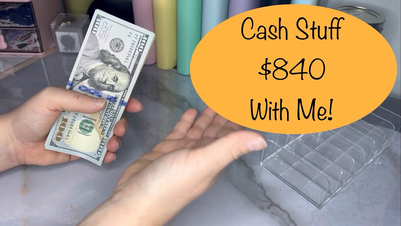 Cash Stuff $840 With Me! | Bi-Weekly Paycheck | Full-Time Job