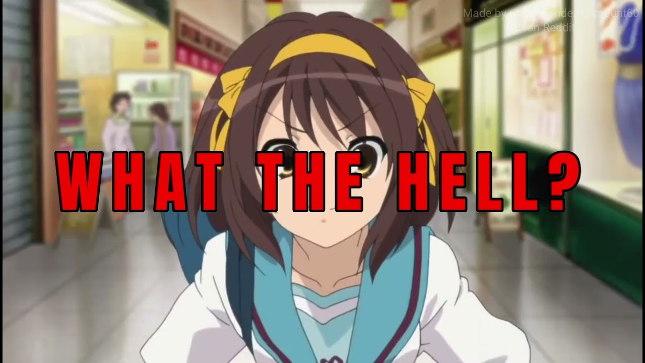 Haruhi Suzumiya AMV - What the Hell by Avril Lavigne