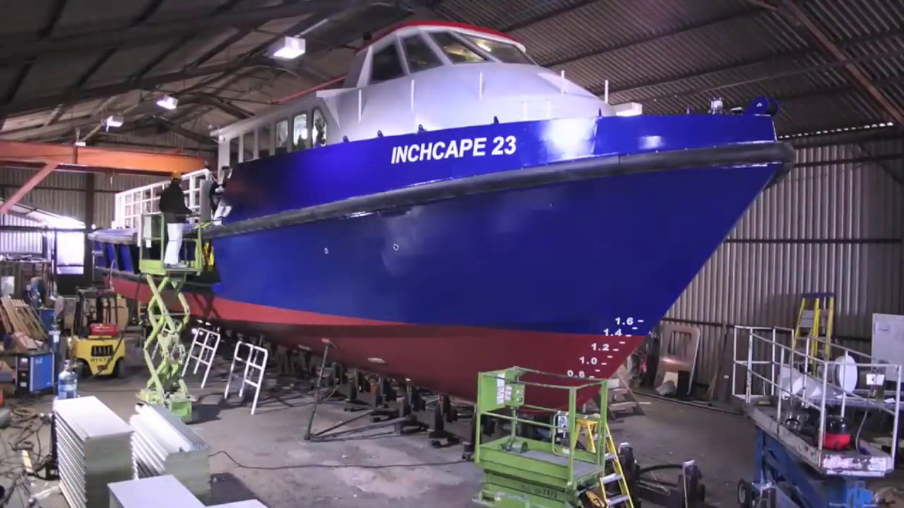 time lapse video 23 metre work boat