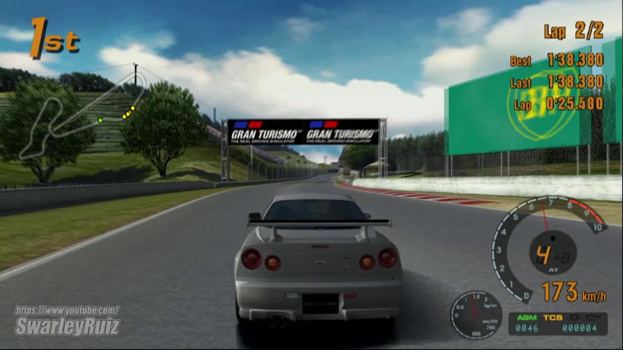 Gran Turismo 3 A-Spec PS2 | Midfield Raceway | Nissan SKYLINE GT-R V spec II '00
