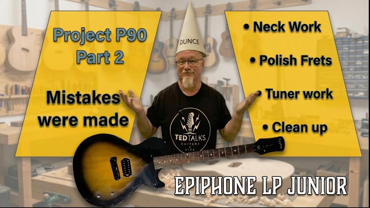Epiphone LP Junior - On The Bench - Project P90 Part 2