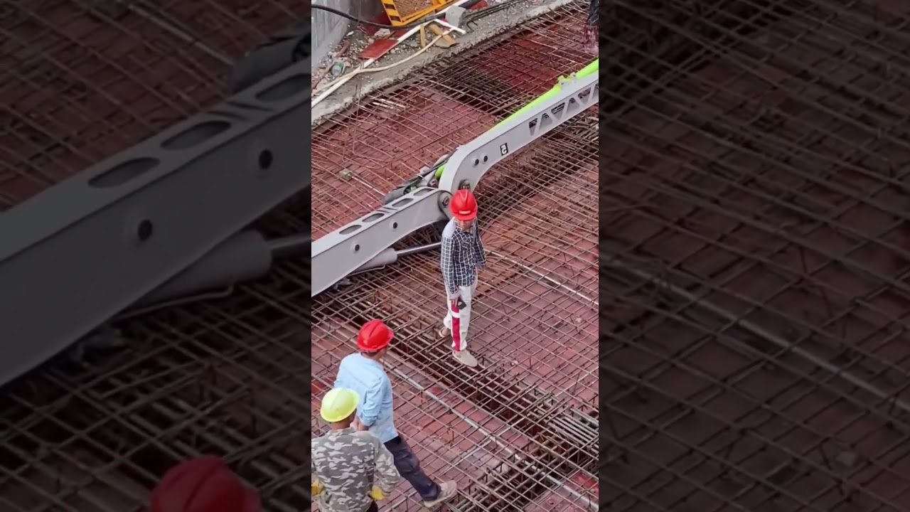 АВАРИЯ С БЕТОНОНАСОСОМ (Безопасное положение насоса очень важно.) #бетононасос