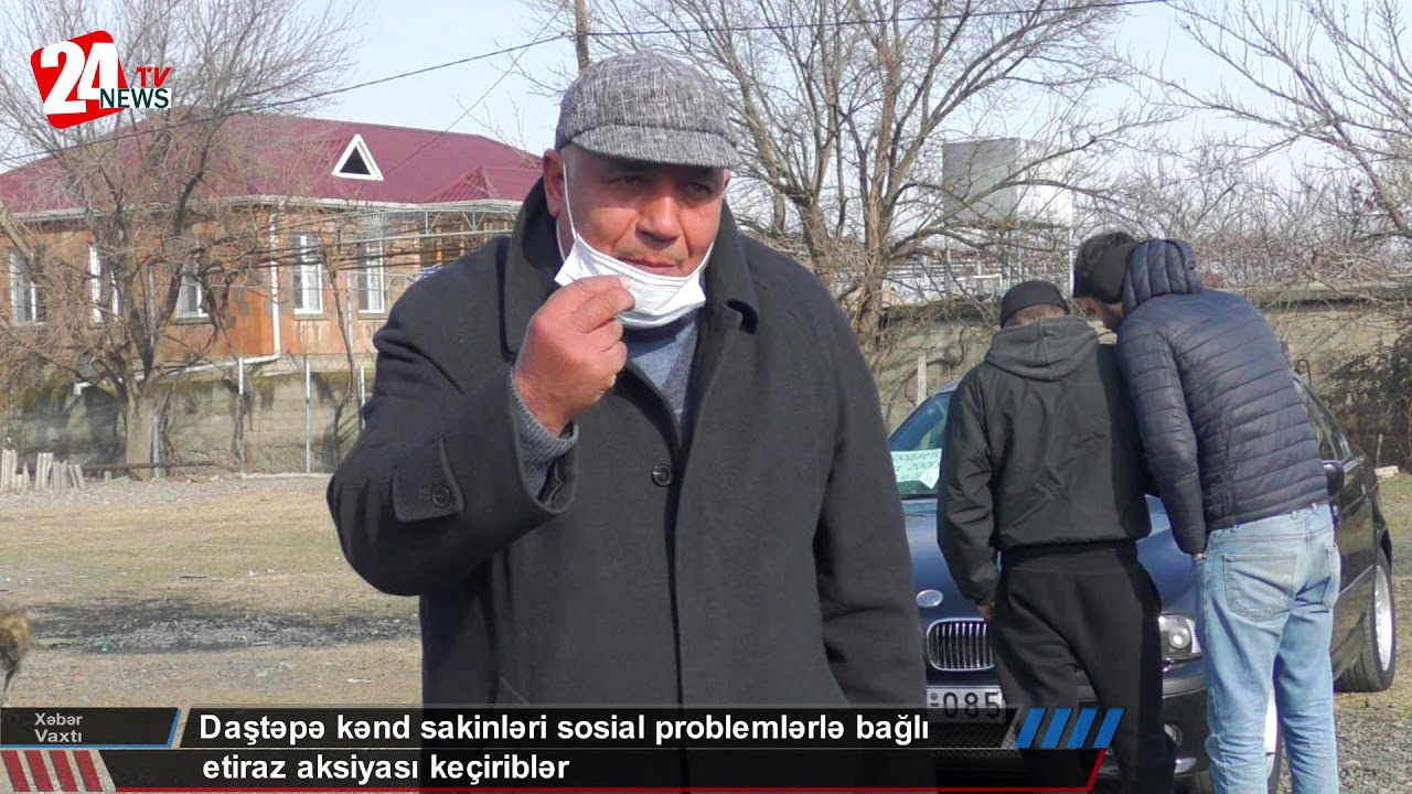 Daştəpə kənd sakinləri sosial problemlərlə bağlı etiraz aksiyası keçiriblər