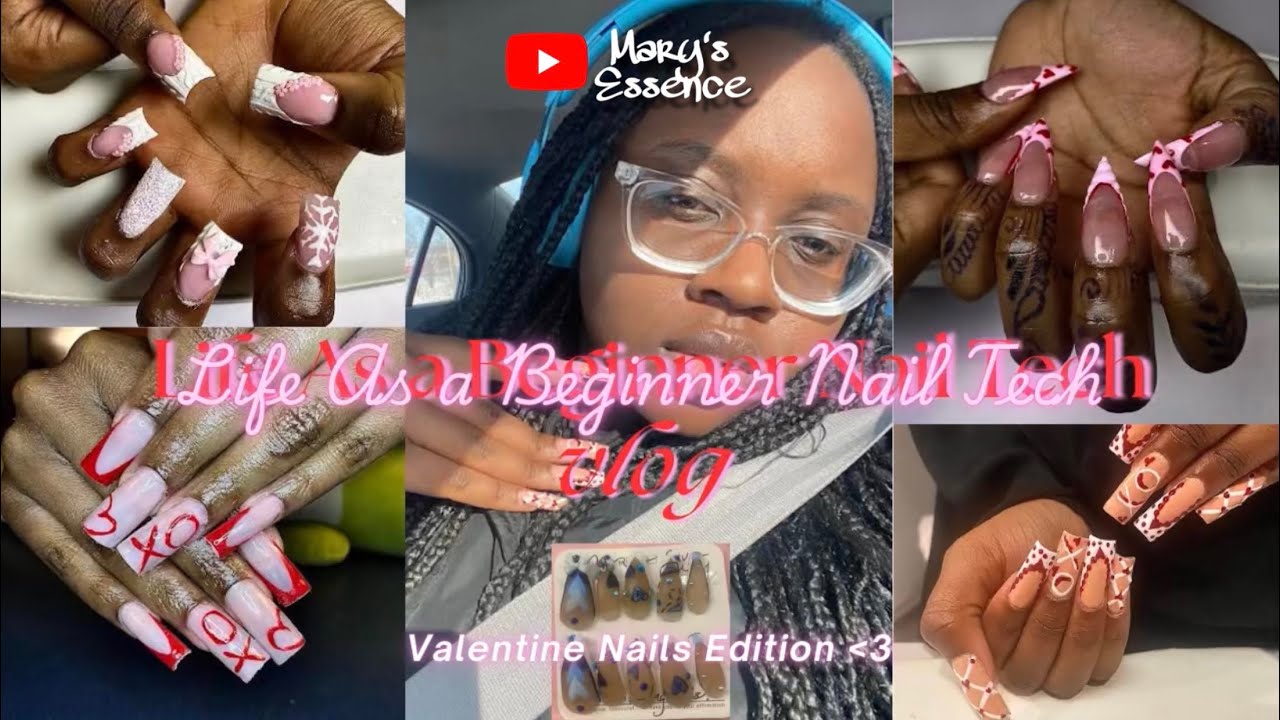 LIFE AS A BEGINNER NAIL TECH | one year anniversary! | Giveaway nails, doing my own nails, & more 💅 