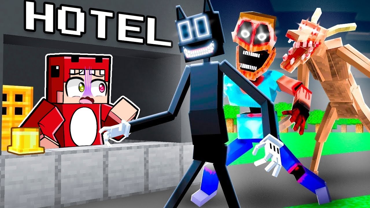 Abrimos un HOTEL de MONSTRUOS en Minecraft! ☠️😱 Raptorgamer