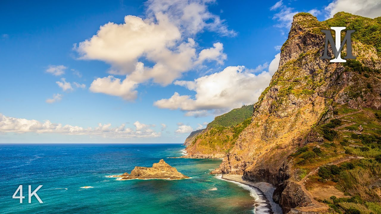 Madeira Island 4k - Walking to the Old Bridge, Ruins, and the Sea at Boaventura