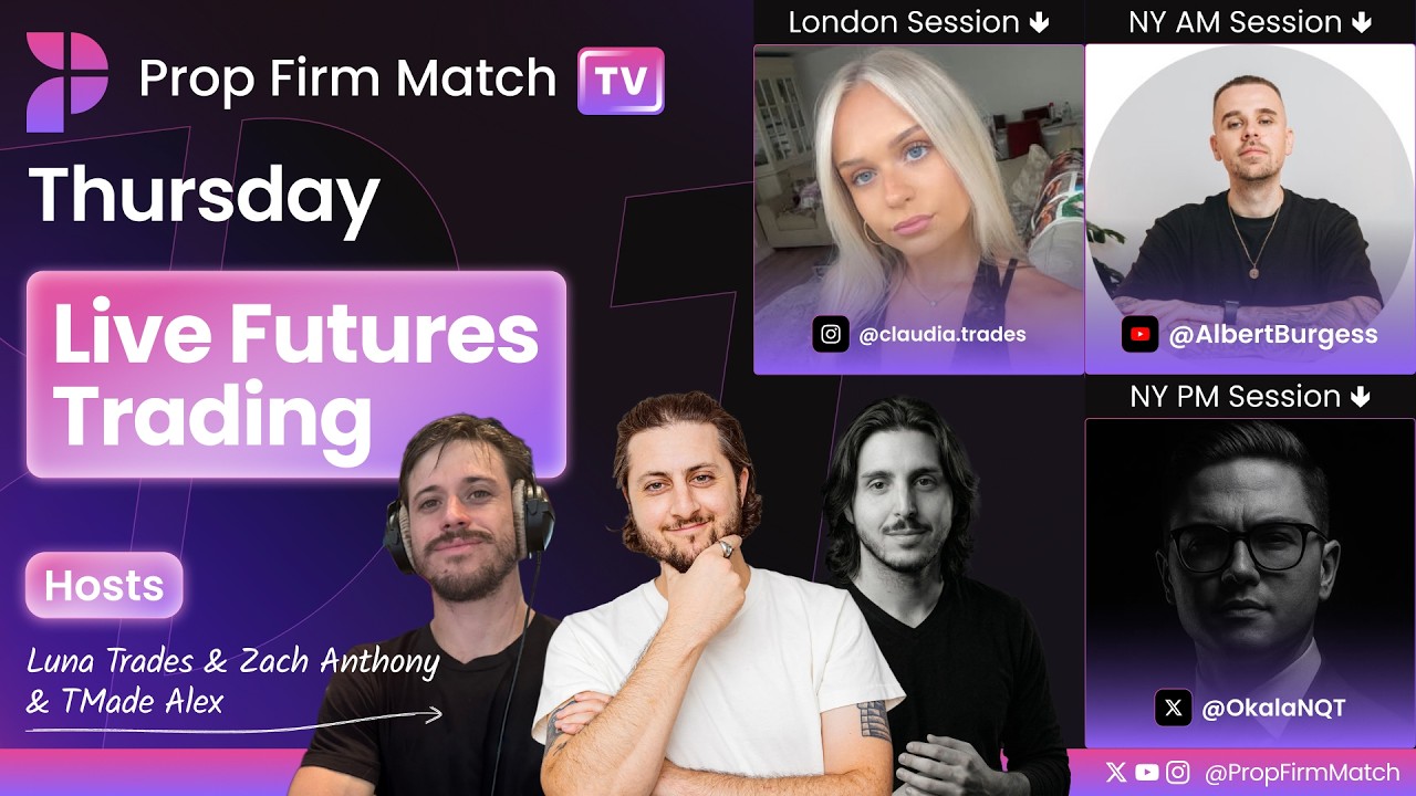 Live Futures Trading | London & New York Session | Prop Firm Match TV