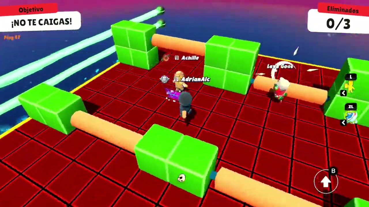 @StumbleGuys . Eliminatoria en  laser dash 😊🤴⭐️✨️ 