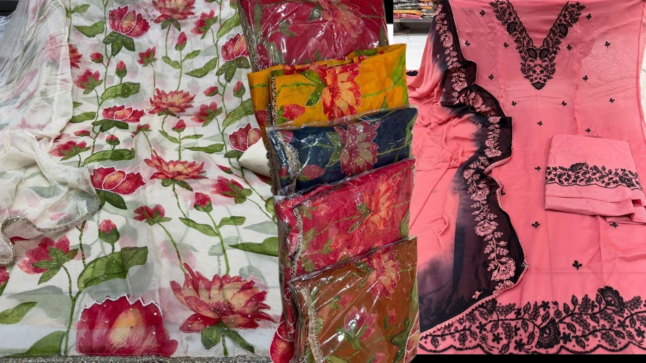 हर रोज़ के न्यू ट्रेंडिंग Instagram Viral Suit Heavy Bazu Work Handworkसबसे सस्ते रेट में 7056498486