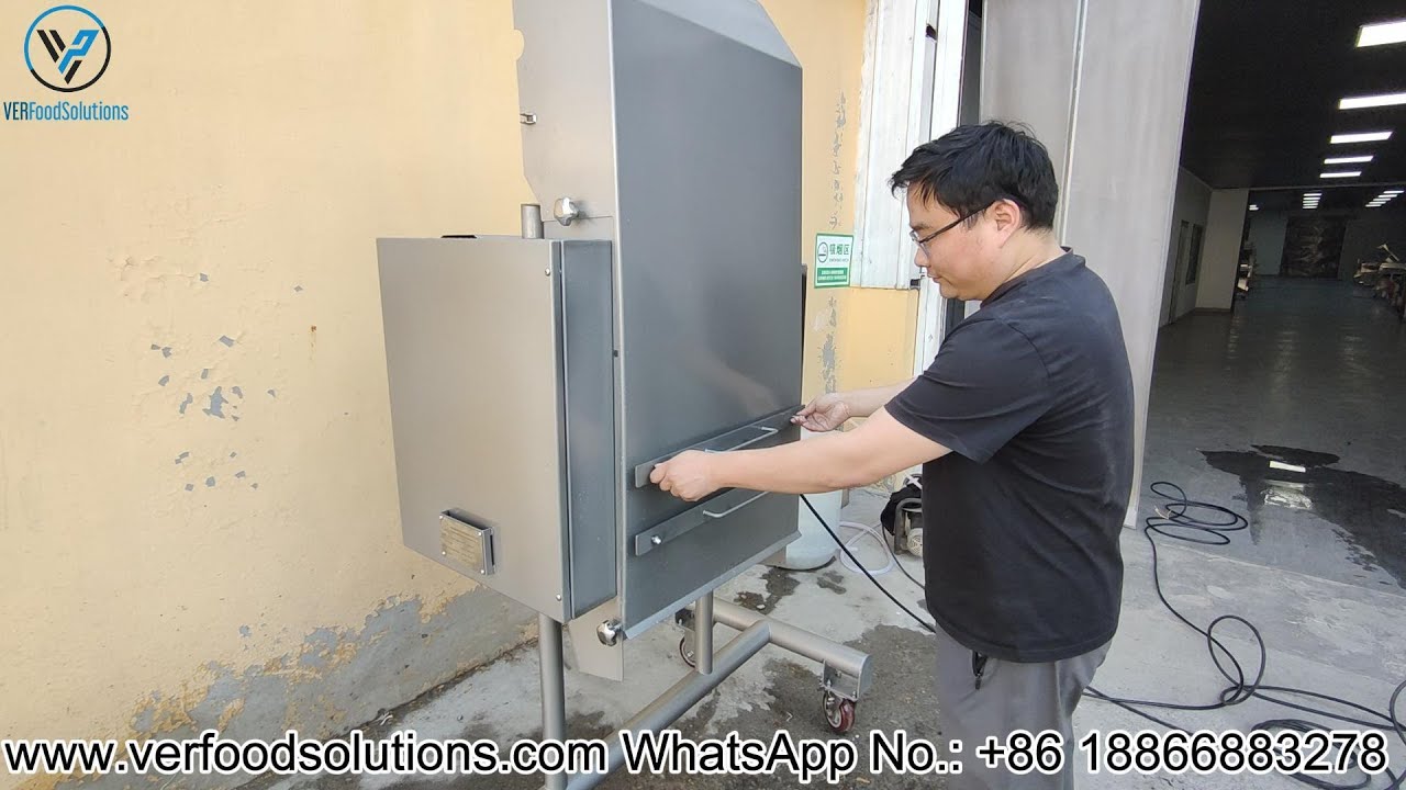 VERFOODSOLUTIONS Step Guide Video How To Clean Big Capacity Meat Shredding Machine After Each Use