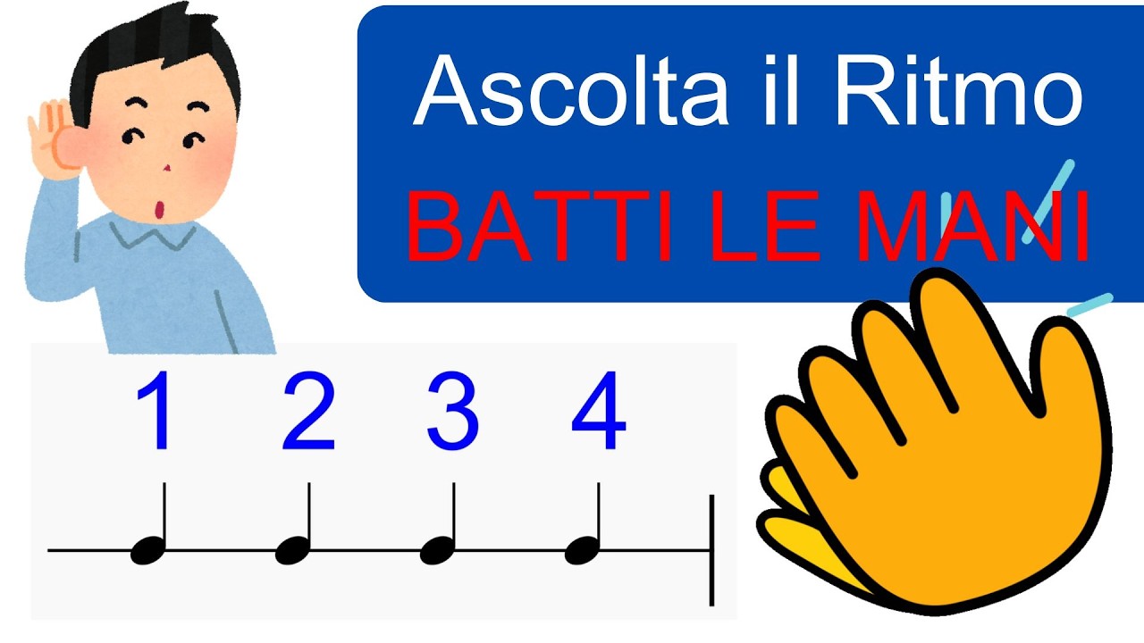 Batti le mani a tempo -  LIVELLO I (Principianti/Bambini)🥁👏