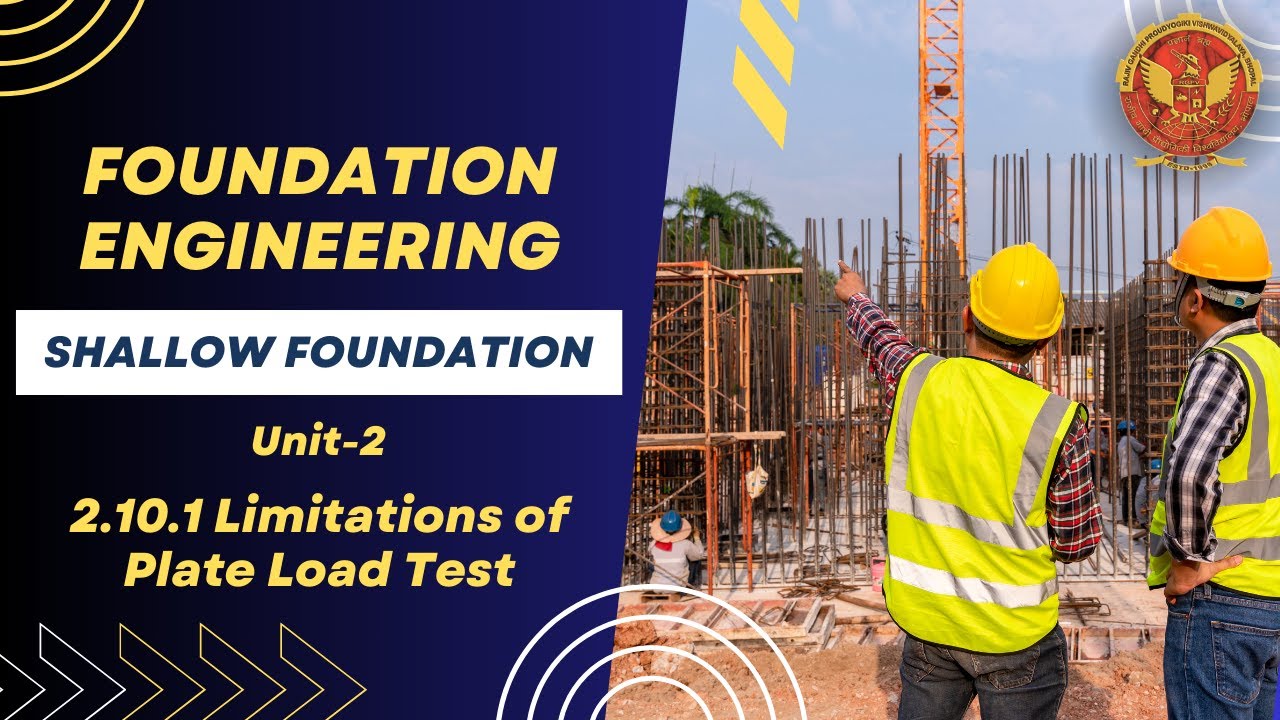 2.10.1 Limitations of Plate Load Test | CE802(B) |