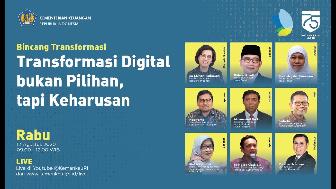 [EVENT] - Bincang Transformasi: Transformasi Digital bukan Pilihan, tapi Keharusan