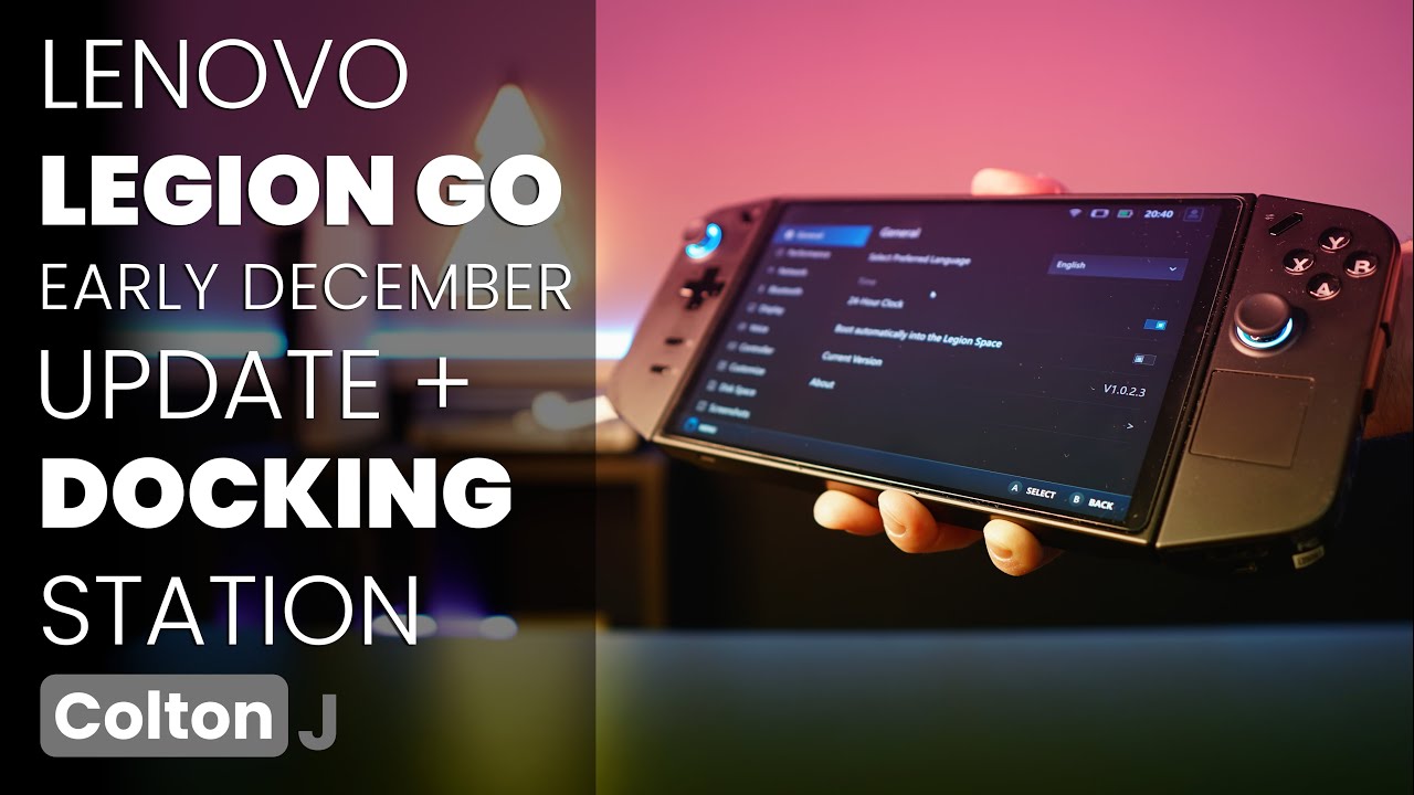 Lenovo Legion Go Early December Update | Docking Station Overview