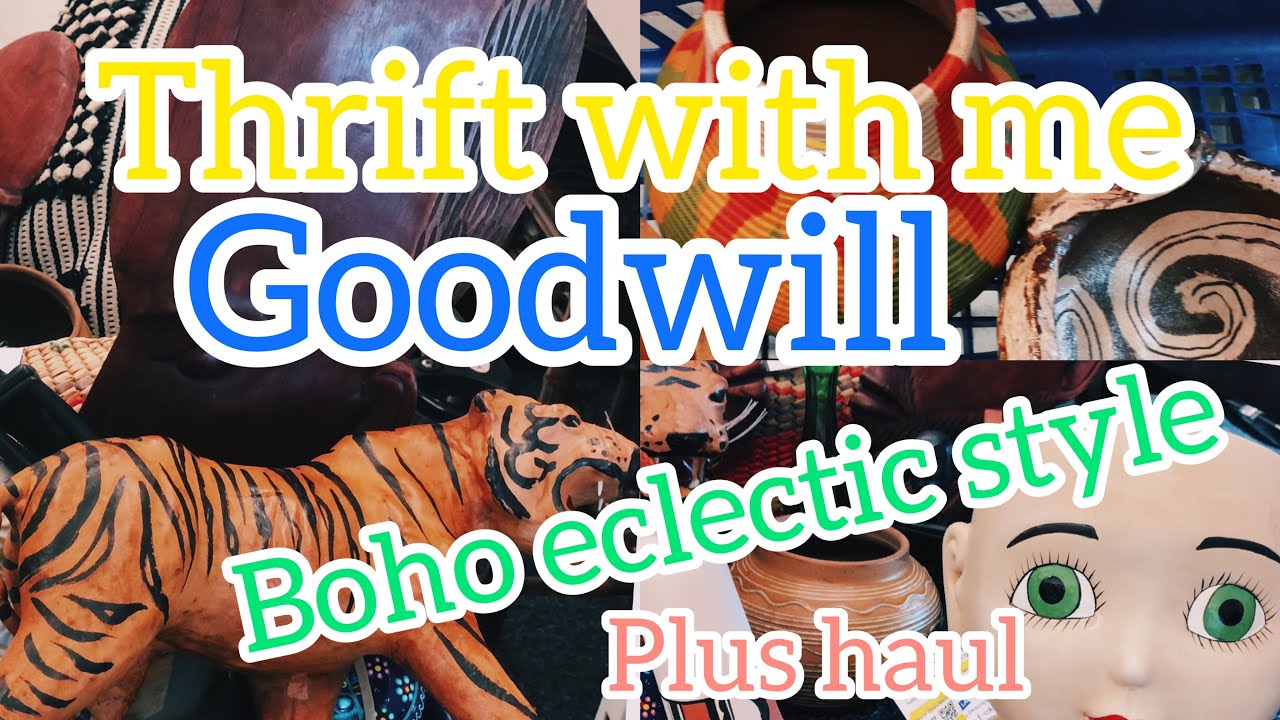 Thrift with me Boho Eclectic style +plus haul
