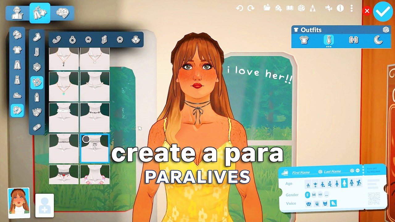 PARALIVES character creation 🌻 create a para with me