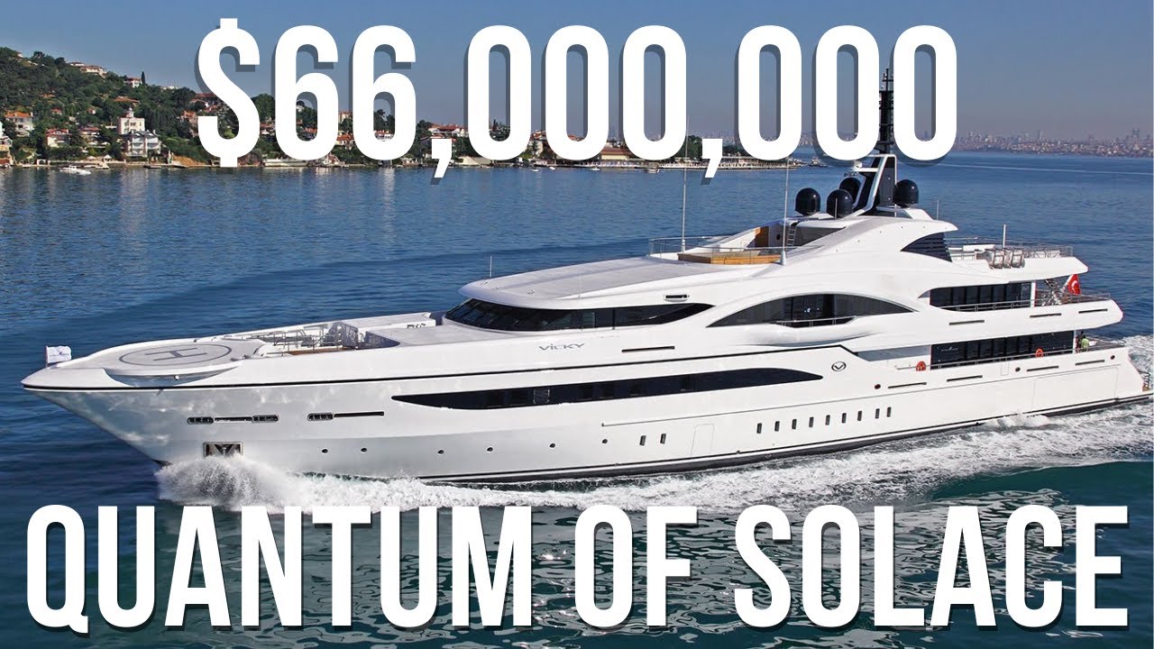 $66M Quantum of Solace Mega Yacht | James Bond-Themed Yacht | Mania Luxury