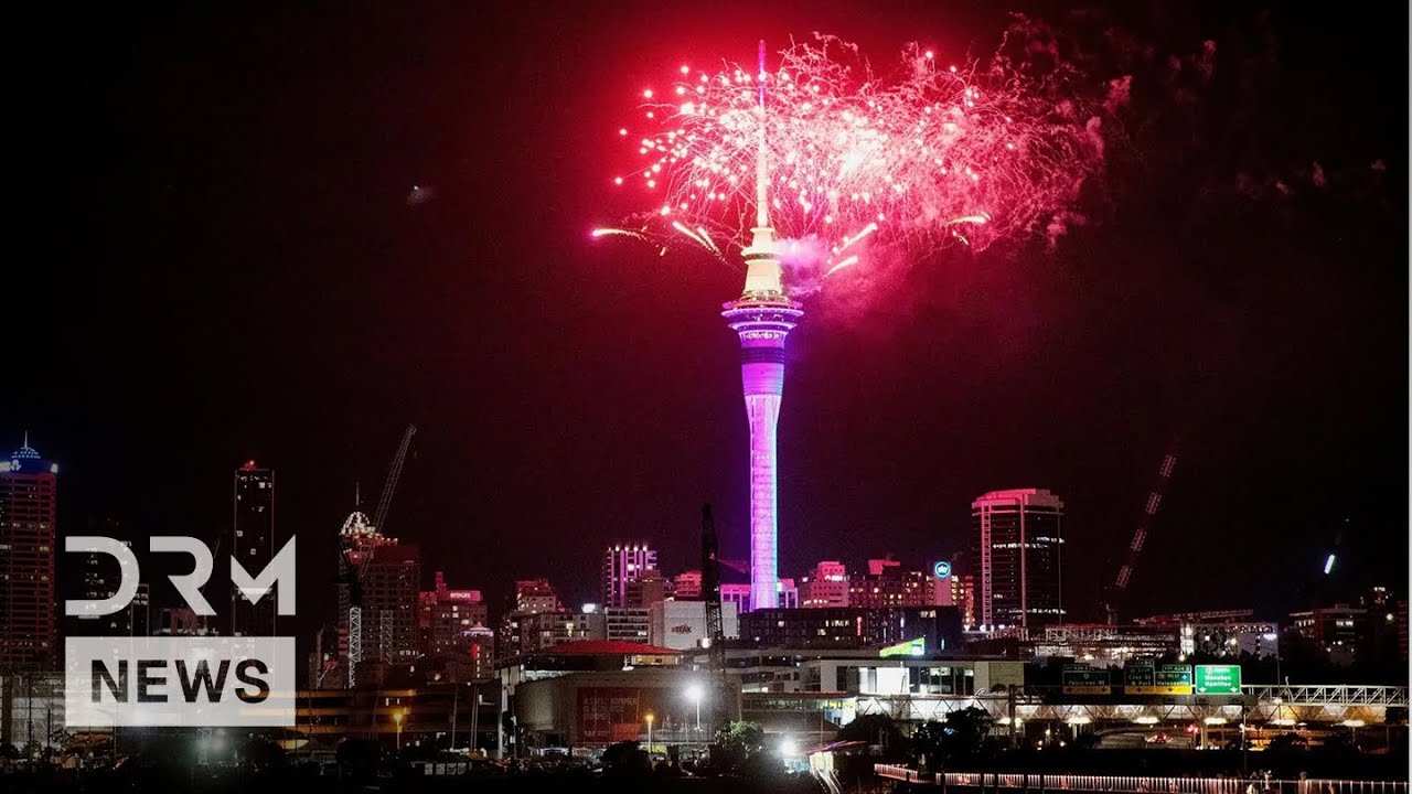 JUST IN: New Zealand Welcomes 2026 With Dazzling Sky Tower Fireworks in Auckland | AQ1B