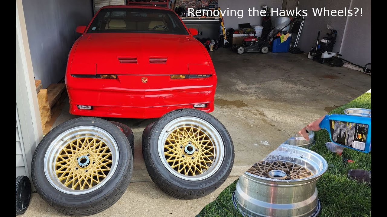 1989 GTA Factory Wheel Restoration - Removing the Hawks 17