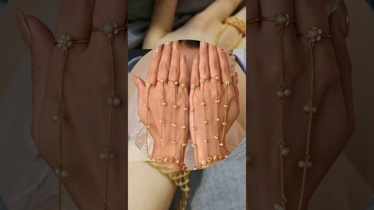 Beautiful gold hand jewellery designs ❤️#gold #jewellery #handjewellery #bridal #trending