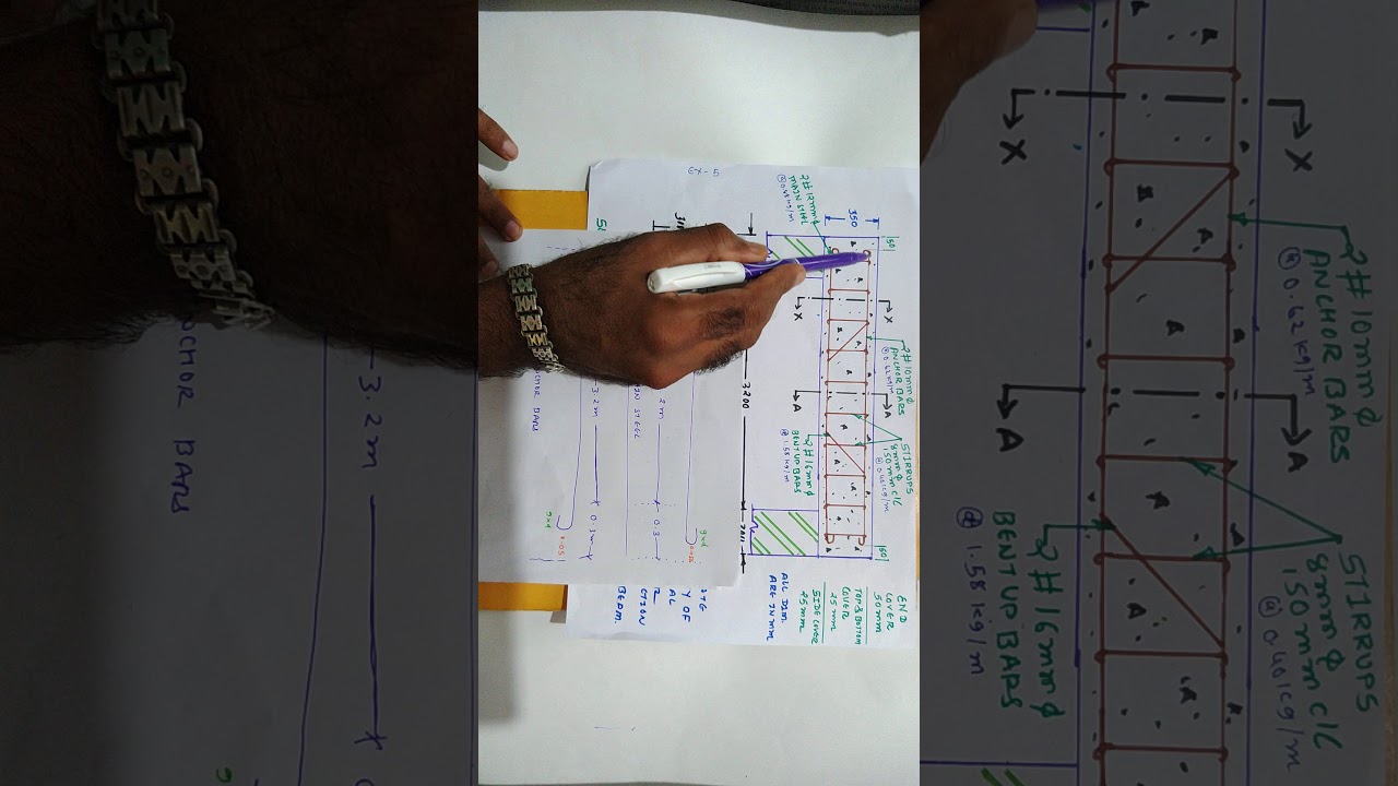 How to calculate quantity of steel work for R.C.C Beam