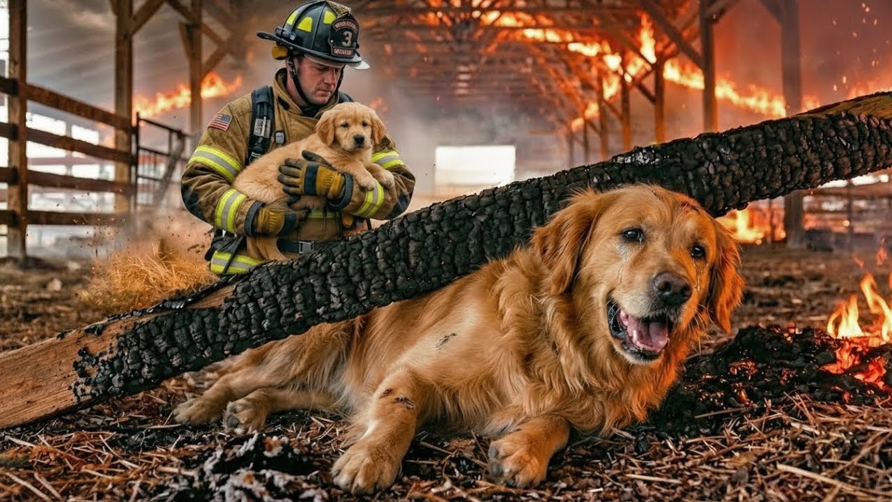 Kind Firefighter Rescues Momma Dog and Puppies – This Story Will Melt Your Heart.